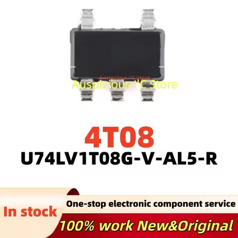 (10pcs) 4T08 U74LV1T08G-V-AL5-R U74LV1T08G sot23-5