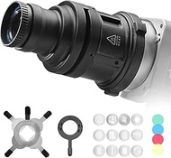 WellMaking S-80 Bowens Mount Optical Snoot with 60mm Lens, Projector to Bowens Mount, Flash snoot co