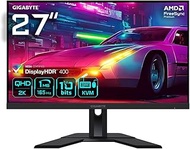 GIGABYTE M27Q 27 inch, KVM, 1440p Gaming Monitor QHD (2560 x 1440) 170 Hz, Black