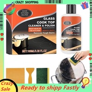 Kitchen Stove Cleaner Non-Scratch Cleaning Kit Glass Cooktop Cleaner Ceramic Non-Abrasive Powerful K