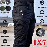 ZITY IX7-IX9 Men's Cargo Pants Multi Pocket Waterproof Tactical Pants Plus Size