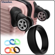 MUNDAN 2Pcs Rubber Ring, Diameter 35 mm Flexible Luggage Wheel Ring, Durable Elastic Stretchable Thick Flat Wheel Hoops Luggage Wheel