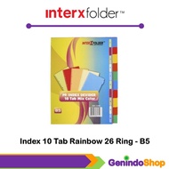 Binder Paper Divider / Index Divider B5 10 Tab InterxFolder