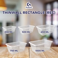 [ RETAIL ] THINWALL 200ML BOX Food Storage Container Food Container