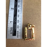 Small Micron Gold Buddha Amulet Frame