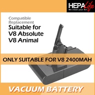 DYSON V8 SV10 4000mAh Battery only suitable for 2400MAH original battery YK6, H5G, H5H