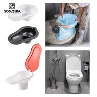SONONIA Portable Construction Site Toilet Temporary Travel Toilet 15.7x9.4x6.3inch Simple Installati