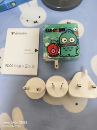 Verbatim Hangyodon 4埠旅行充電器 萬能插頭