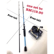 FB one set bc Murah seahawk rod hytac bc handle kiri