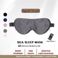 [New] The Tiara Silk Mulberry Silk sleep mask 22 momme 1 pcs double sided silk eye mask cover Sutera Penutup mata