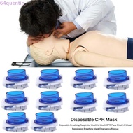 QUENTIN Disposable CPR Mask, Mouth Breath Mouth to Mouth CPR Face Shield, Portable Enhanced Safety P