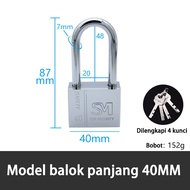 Gembok Stanless Anti Karat/Anti Maling/Gembok Anti Rust/Gembok Anti Cut