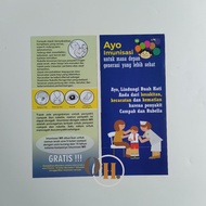 Flyer Let's Immunization - Flyer MR Rubella - Flyer Cepak Rubella - Flyer Toddler - Children's Vacci