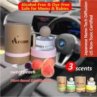Aruma car perfume home perfume Alcohol-Free & Dye-Free Safe for Moms & Babies sweet peach scent