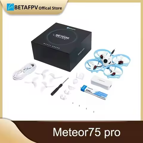 BETAFPV Meteor75 Pro Brushless Whoop Quadcopter NEW 2024 Matrix 1S Brushless Flight Controller