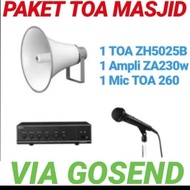 PAKET SPEAKER TOA MASJID ZH 5025B + AMPLI ZA 230W + MIC TOA ZM 260