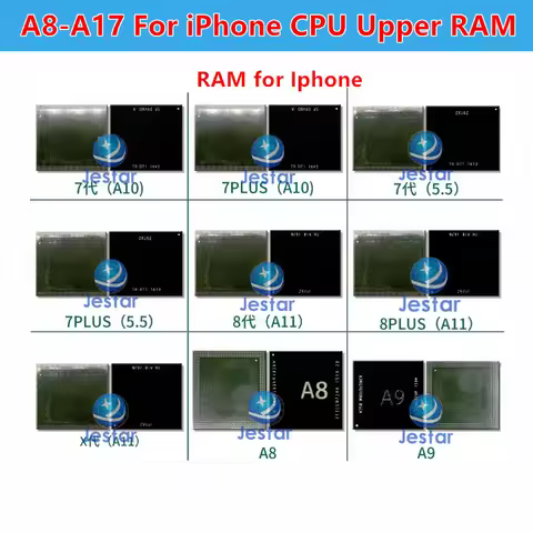 For iPhone 6- 8P X XS/MAX 11/12/13/14/15/1 6 A8 A9 A10 A11 A12 A13 A14 A15/A16/A17/A18 CPU Upper Lay