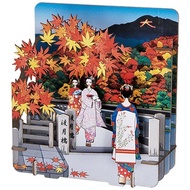 Made in Japan Pazu Me 3D Three-Dimensional Paper Puzzle Arashiyama Totsukihashi Maiko Fushimi Inari 