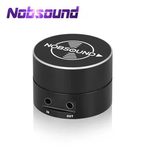 Nobsound Mini 3.5mm Volume Controller Knob Speaker Audio 3.5mm I/O Desktop Adjuster BOX for PC / Amp