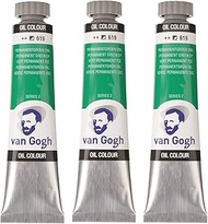 Tarens T0204-619-3 Van Gogh Permanent Green Deep, Set of 3, 0.7 fl oz (20 ml)