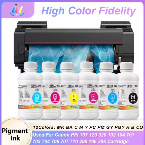 Canon Ink Pigment For 250ML Pigment Ink For Canon PFI 107 120 320 102 104 701 703 704 706 707 710 20