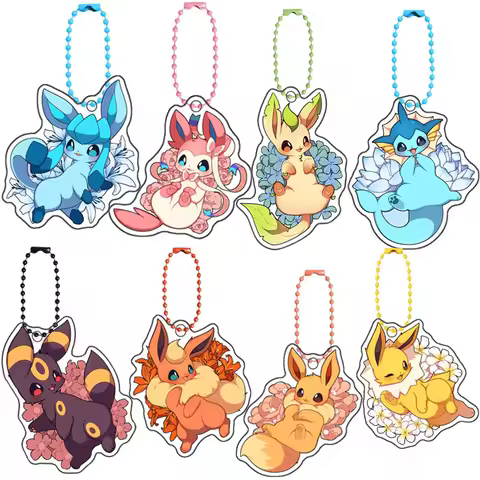 Pokemon Original Umbreon Leafeon Glaceon Eevee Vaporeon Flareon Espeon Sylveon Jolteon Acrylic Anime