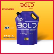 Bold 5w30 4L Semi Synthetic SP Engine Oil Car Lubricant 5w-30 Minyak Hitam Enjin Kereta