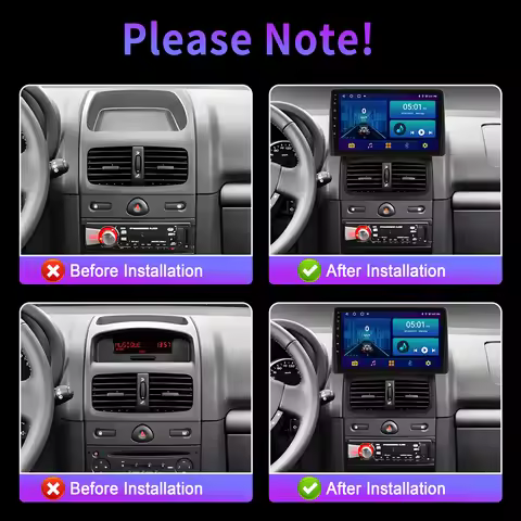 9" For Renault Clio 2 BB CB 2001-2012 Car Multimedia Radio Android 16 System BT Carplay Android Auto