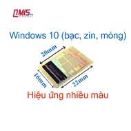 [SILVER ZIN WIN10 COLOR CHANGING EFFECT] 01 Window 10 WIN 10 logo stamp with multi-colored sparkling