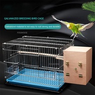 Large Electroplating Starling Breeding Cage Thick Metal Birdcage Garden Outdoor Portable Cage Budgie
