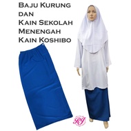 [Koshibo] VENTINO Baju Kurung Sekolah Menengah Putih Nila / LEGENDARY Kain Kurung Sekolah Menengah B
