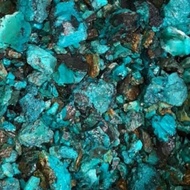 bahan batu bacan doko / palamea asli natural dominan BIRU batu yang dikirim secara random kecil be