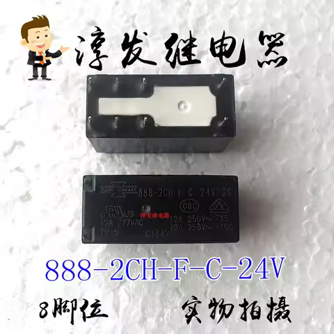 888-2CH-F-C-24V 8 12A 24V 10PCS