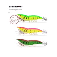 duel ez slim 80mm cumi memegang cumi umpan SHINOYA Xinya Nourous Wood Shrimp Squid Ink Sotong Blowin