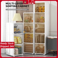 New Large Space Transparency Almari Baju Plastik Cabinet Storage Box Cabinet Kitchen Chest Drawer Kabinet Dapur