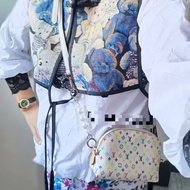 LV 白三彩小號貝殼化妝包17×11×6 99新配件塵袋