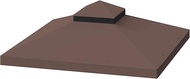 SPOFLYINN 10x10 Ft Outdoor Patio Gazebo Replacement Canopy,Double Tiered Gazebo Tent Replacement Top