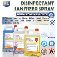 Disinfectant Sanitizer Spray 5L(Benzalkonium Chloride)/For Nano Mist Spray Gun&amp; Misting Machine /Non Alcohol/SDS Report