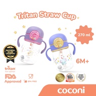 Coconi Tritan Bottle 270ml | Baby drinking bottle with 360 weights | Baby drinking sippy cup Sippy C