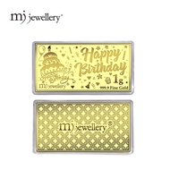 MJ Jewellery 999.9/24K Pure Gold Note