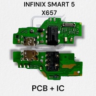 Flexible charging connector + ic Flexible connector Charger Infinix Smart 5 X657 Fullset || PCB + IC