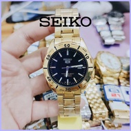 § ◹ Men's Seiko-5 Sports Gold-GOLD Automatic Hand Movement 21jewels Japan Movement #Seiko5