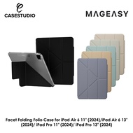 MagEasy Facet Folding Folio Case for iPad Air 6 11" (2024)/iPad Air 6 13" (2024)/ iPad Pro 11" (2024)/ iPad Pro 13" (202