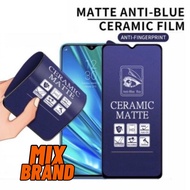 INFINIX CERAMIC BLUEMATTE Ceramic Screen Protector HD/Matte Clear 9H Soft Tempered Glass ANTI BROKEN