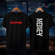 Discipline Trader Crypto Stock T-Shirt – T-Shirt with Indonesian Trading Candlestick Graphics