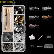 PIXELHIVE​ Eyeglass Repair Kit, Silicone Replaceable Precision Screw Sets, Eyeglass Nose Rest Set An