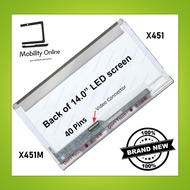 ASUS X451 X451M A45VD K40 K40C K40ID X8AC A42J A42N X452 X452L B140XW01 Laptop LCD LED Screen