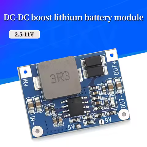 DC-DC Boost Module Lithium Ion 3V/3.2V/3.3V/3.7V/5V/9V to 12V Voltage Regulator PCB Adjustable 5V/9V