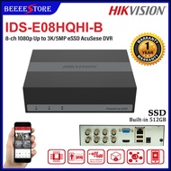 HIKVISION iDS-E08HQHI-B 8 channel 1080p 1U H.265 3K 5MP eSSD AcuSense 1TB 2 WEEKS Turbo HD 8 Channel