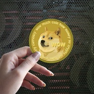 Dogecoin Doge Coin Waterproof Vinyl Decal Sticker